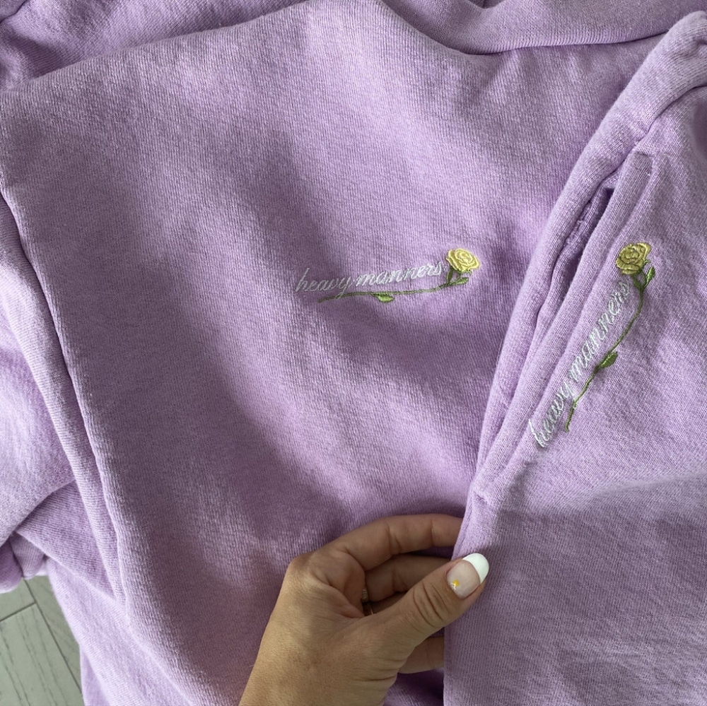 Heavy manners lavender sweatset